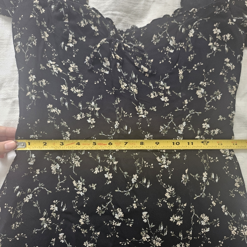 Reformation Black Remi Mini Dress - Picture 7 of 9